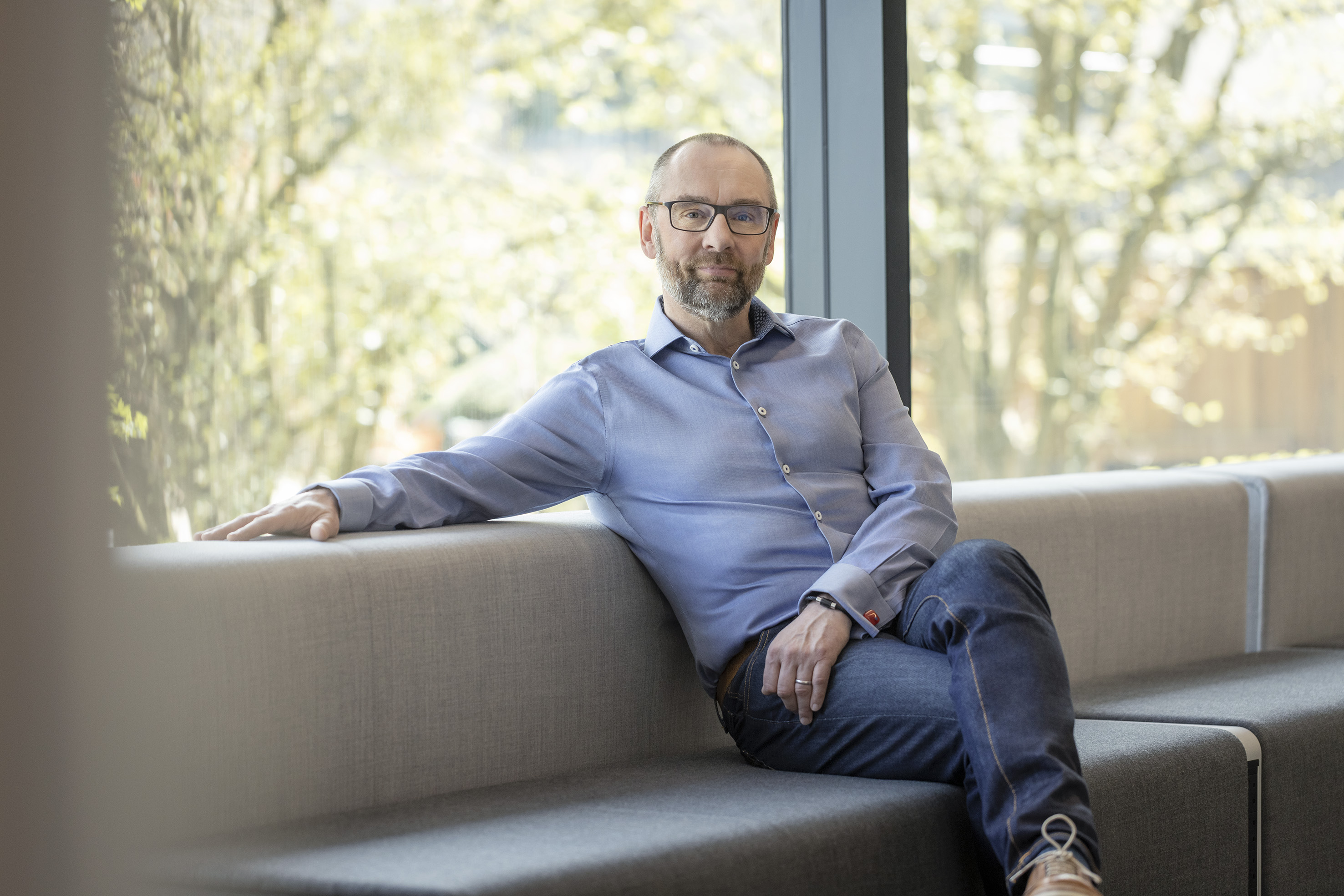 Tony Wood sitting